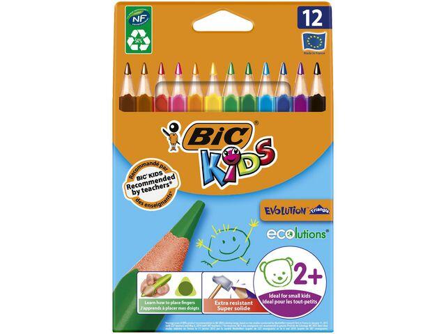Färgpenna Bic Kids Triangel 12 Färger