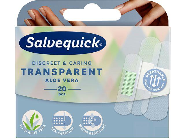 Plåster Salvequick Aloe Vera Transparent 20st
