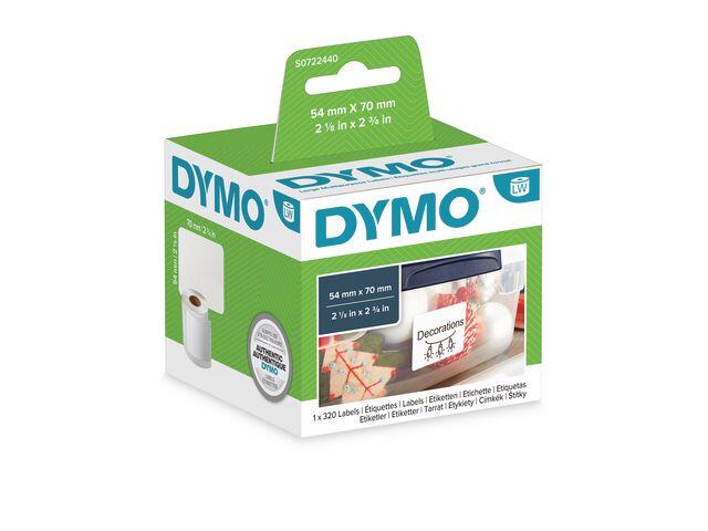 Etiketter Dymo 70x54mm 320st