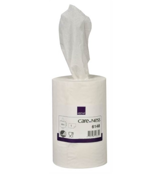 Handtorkrulle Abena Utan Hylsa Mini 1-Lag Vit 12rl