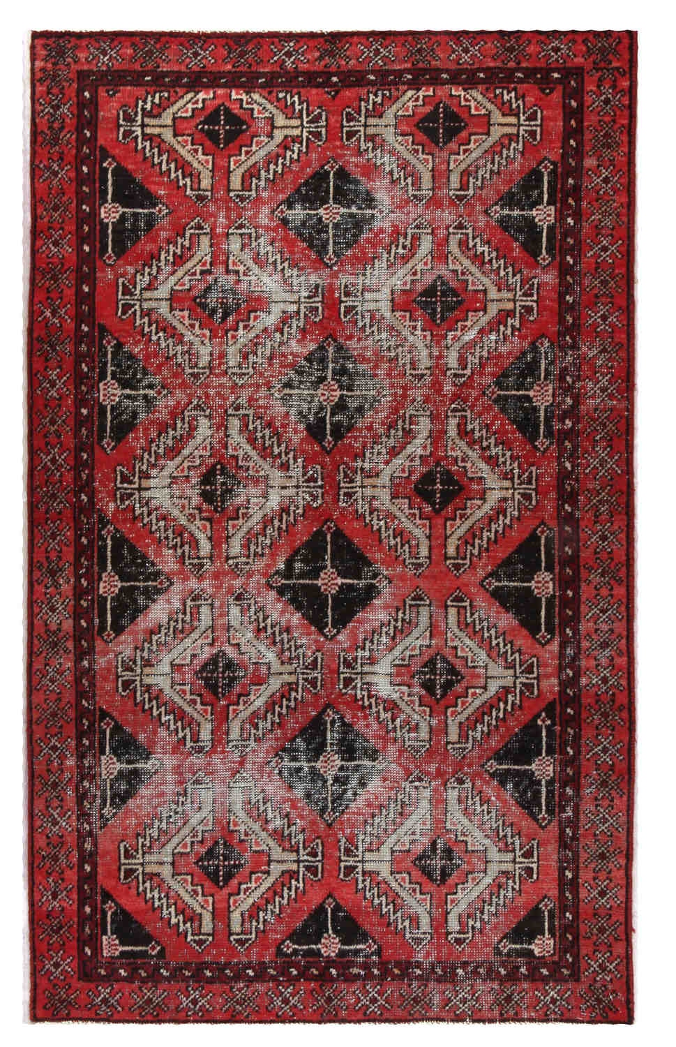 Handknuten Original Persisk Vintagematta Beluch 117x194cm