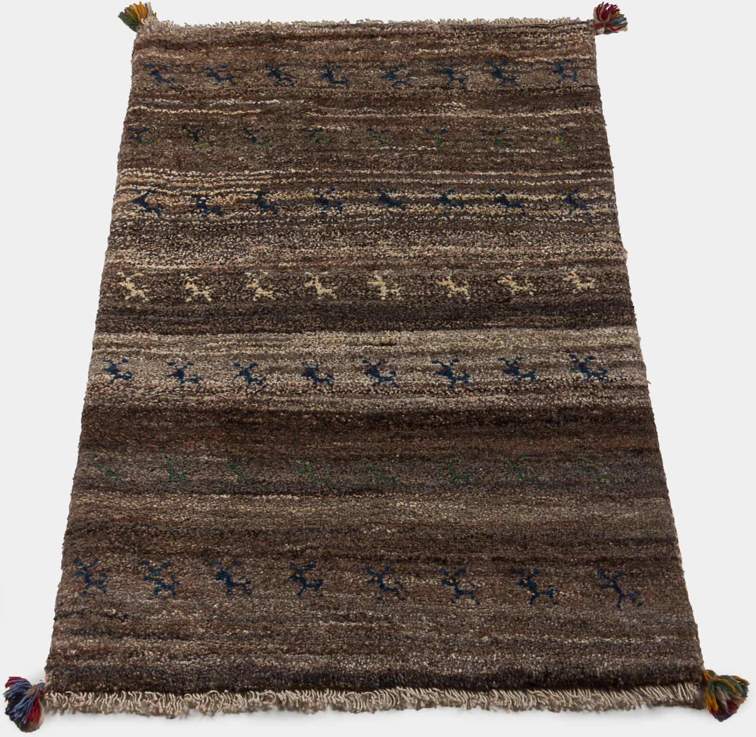 Handknuten Persisk Matta Gabbeh Shiraz 78x126cm