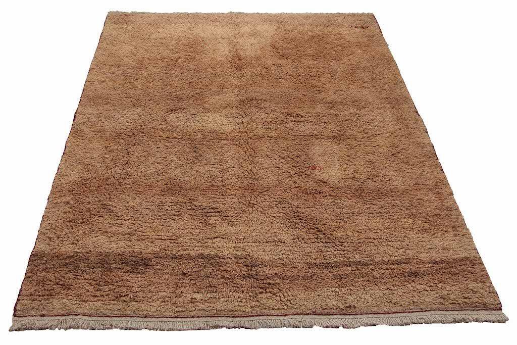 Handknuten Persisk matta Gabbeh Shiraz Ull Creme 162x240cm