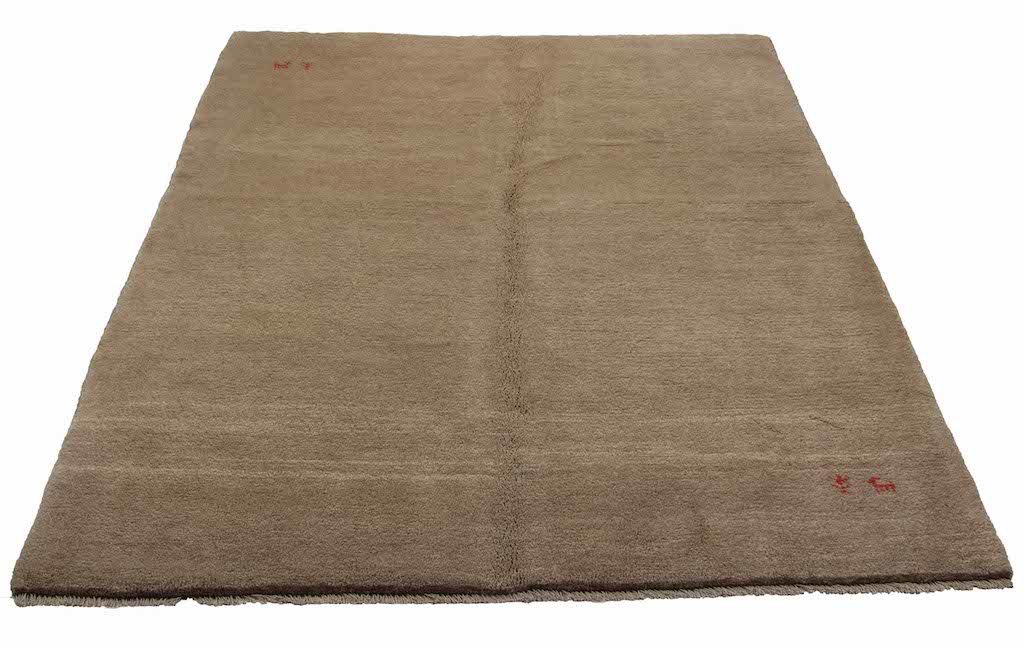 Handknuten Persisk matta Gabbeh Shiraz Ull Creme 175x235cm