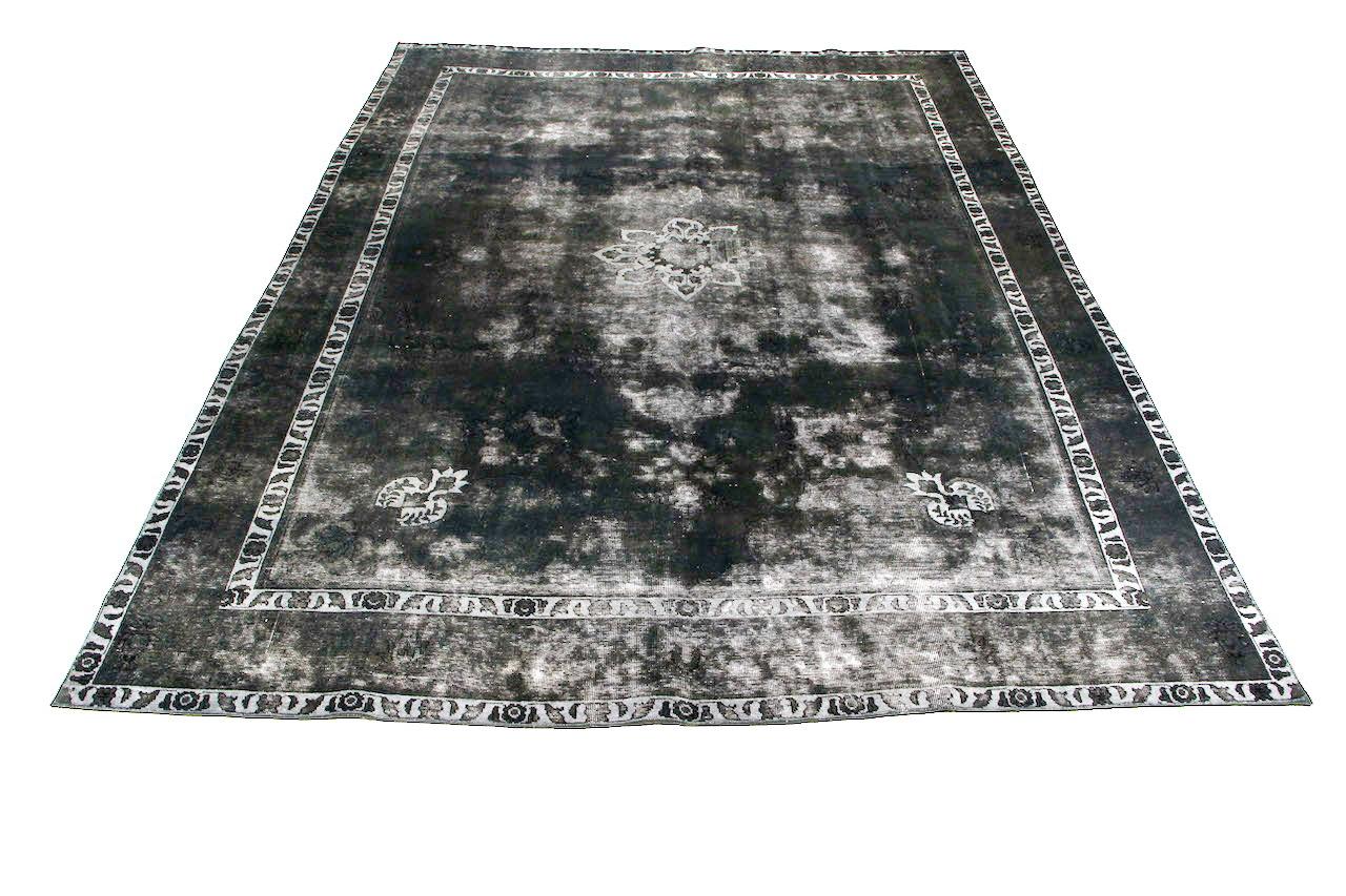 Handknuten Persisk Vintagematta Tabriz Ull 276x376cm