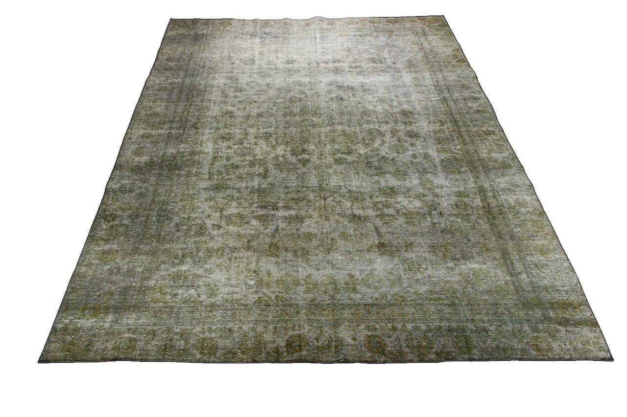 Handknuten Persisk Vintagematta Tabriz Ull 280x398cm