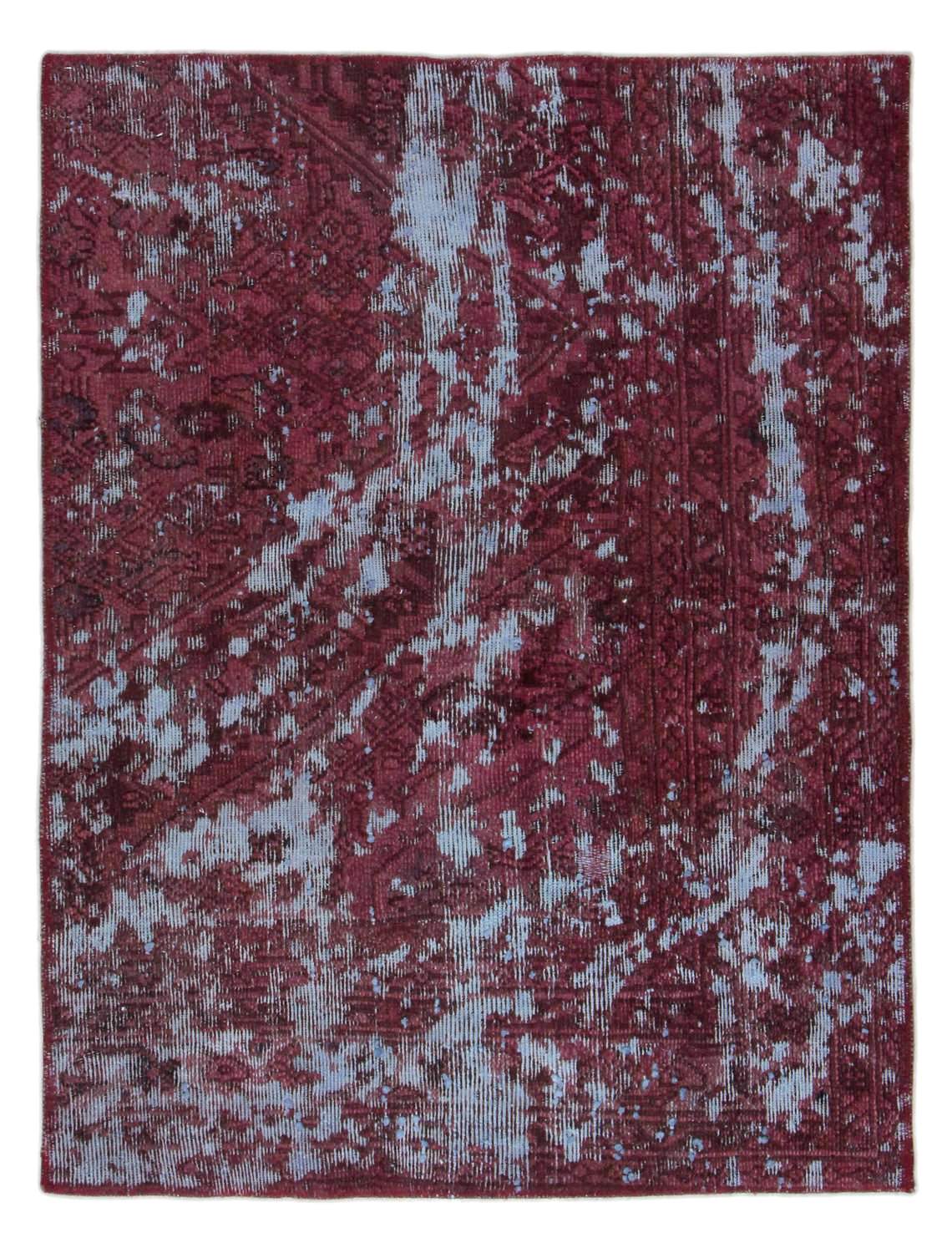 Handknuten Persisk Vintagematta Röd/Blå 98x130cm