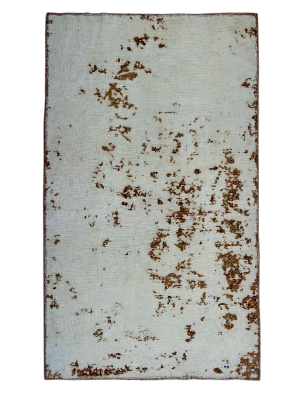 Handknuten Persisk Vintagematta Creme/Brun 100x175cm