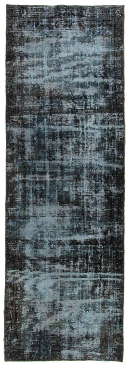 Handknuten Persisk Vintagematta Mörkgrön/Blå 79x248cm