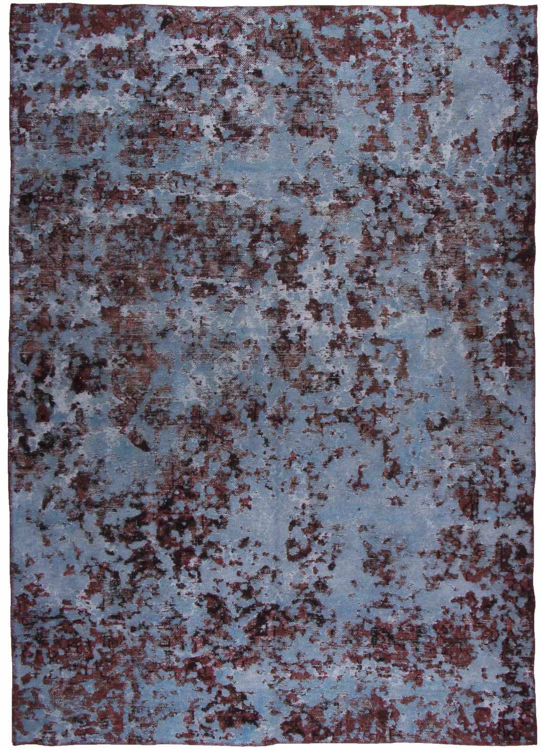 Handknuten Persisk Vintagematta Blå/Röd 180x208cm