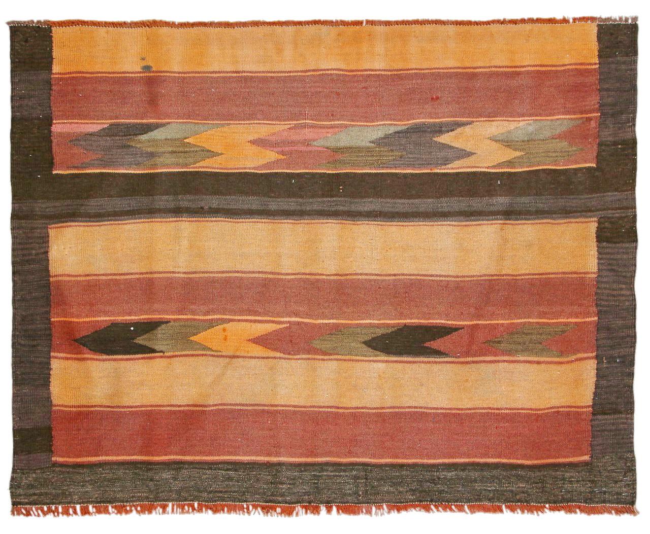 Handknuten Afghan Matta Kelim 102x147cm