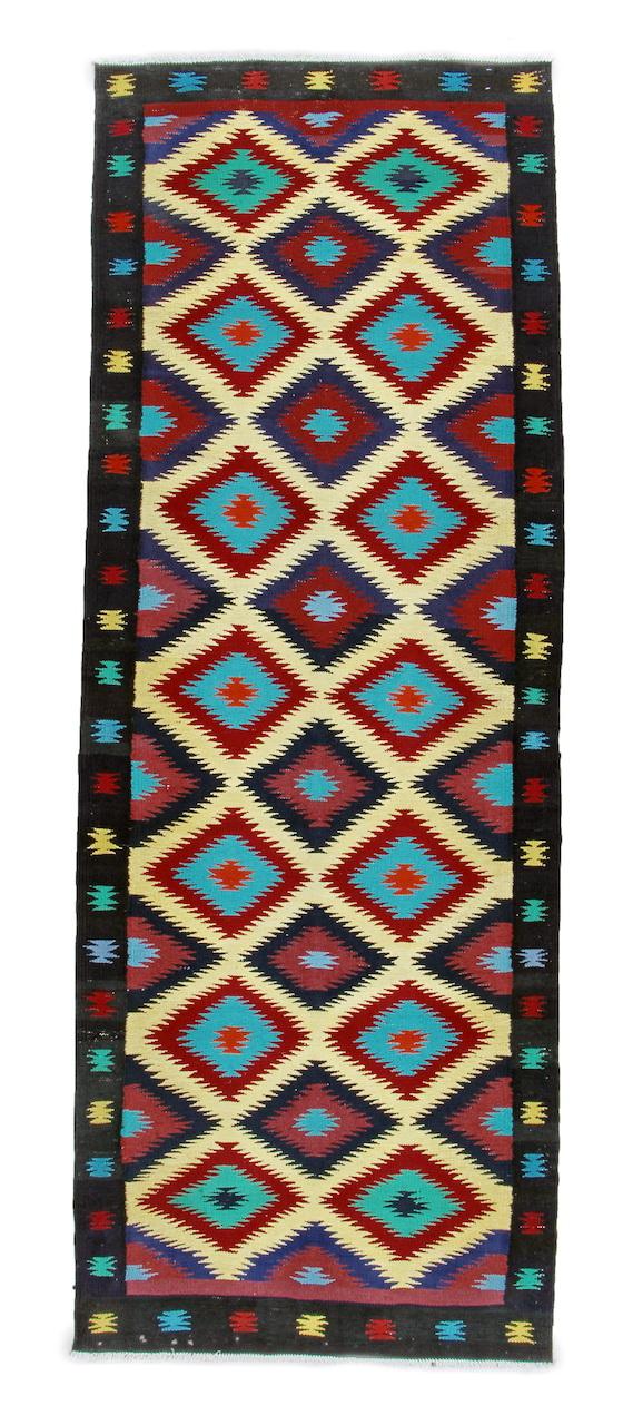 Handknuten Persisk Matta Anbaran Kelim 102x296cm