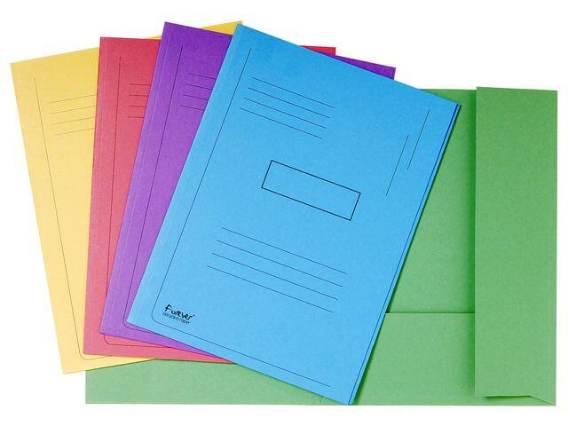 Mapp Exacompta 2-klaff Gul A4 280g extra bild 1
