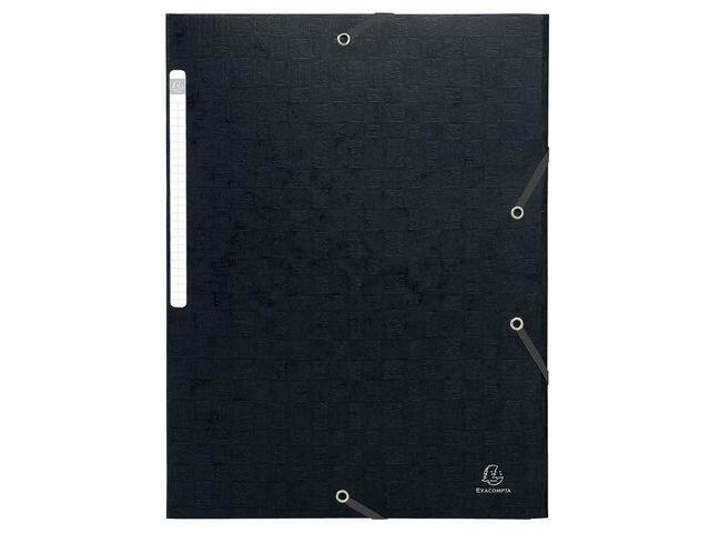 Gummibandsmapp Exacompta 3-Klaff Svart A4 600g extra bild 1