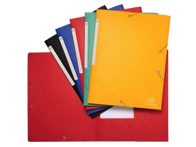 Gummibandsmapp Exacompta 3-Klaff Gul A4 600g extra bild 1