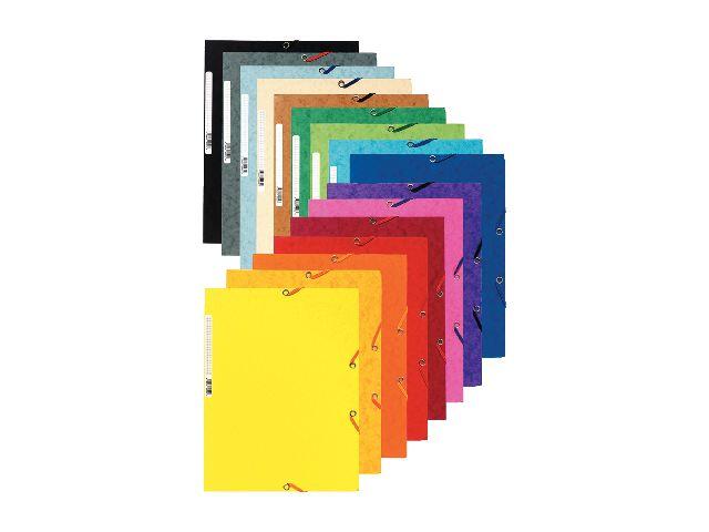 Gummibandsmapp Exacompta 3-Klaff Röd A4 extra bild 1