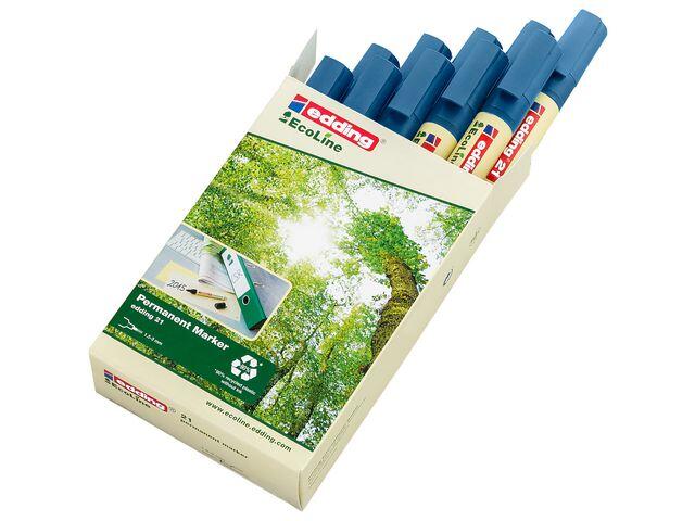 Märkpenna Edding EcoLine 21 Blå extra bild 1