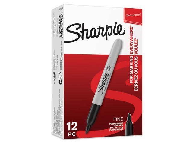 Märkpenna Sharpie Svart 0.9mm extra bild 1