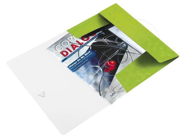 Gummibandsmapp Leitz Wow 3-Klaff PP Grön A4 extra bild 1