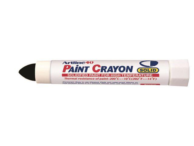 Märkkrita Artline Rund 40 Paint Cray Svart extra bild 1