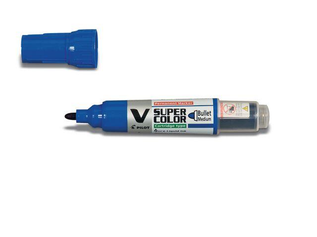 Märkpenna Pilot Begreen V Super Color Rund Blå 2.3mm extra bild 1