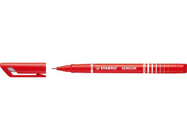 Finelinerpenna Stabilo Sensor Röd 0.3mm extra bild 1