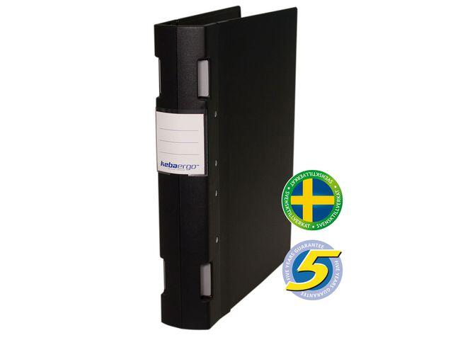 Gaffelpärm Kebaergo Svart/Svart A4 55mm