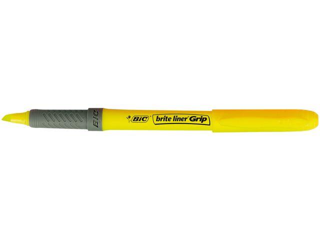 Överstrykningspenna Bic Grip Gul extra bild 1
