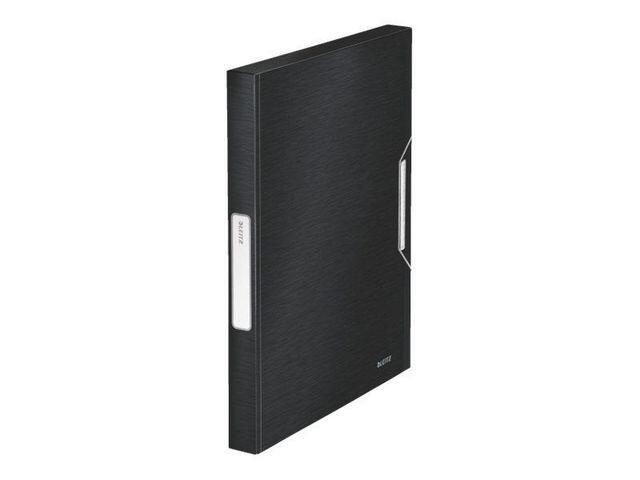 Boxmapp Leitz Style PP Sidensvart 30mm extra bild 2