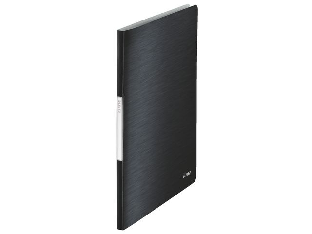 Demobok Leitz Style PP Sidensvart 20 Fickor