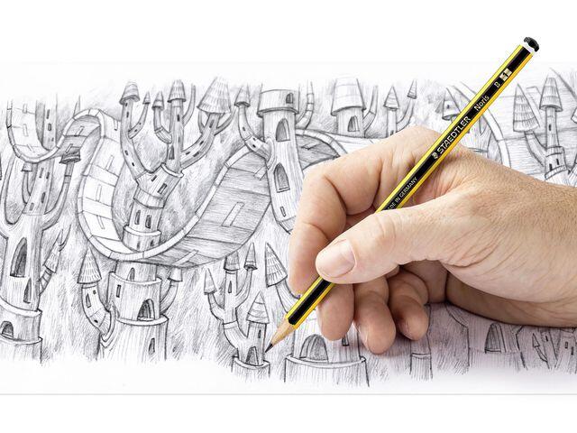 Blyertspenna Staedtler Noris 120 B 12st extra bild 2