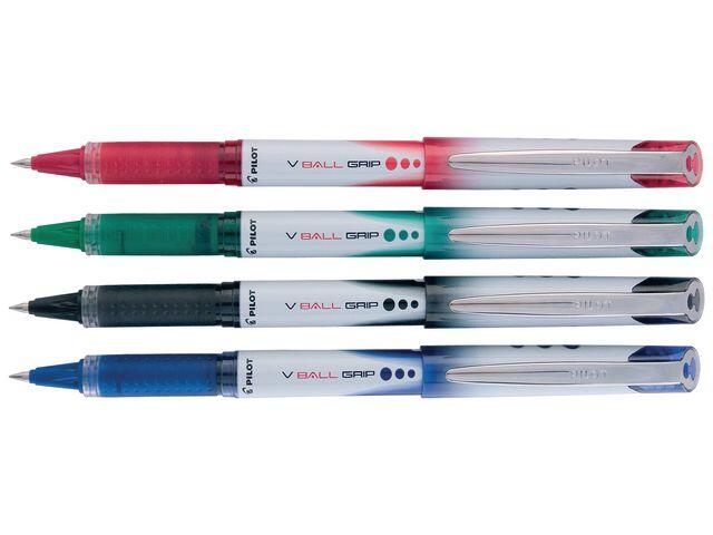 Bläckkulpenna Pilot V-ball Grip Svart 0.7mm extra bild 2