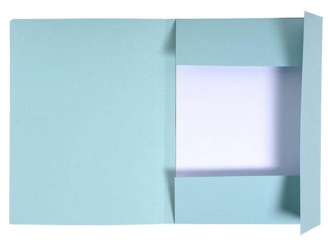 Mapp Exacompta 3-Klaff Blå A4 250g extra bild 2