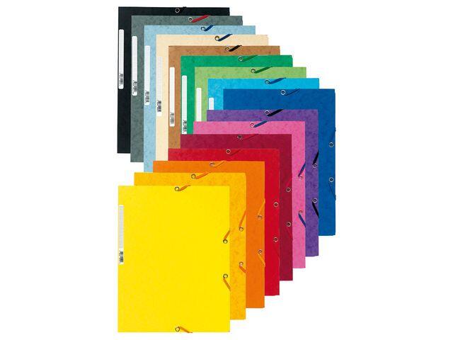 Gummibandsmapp Exacompta 3-Klaff Gul A4 extra bild 2