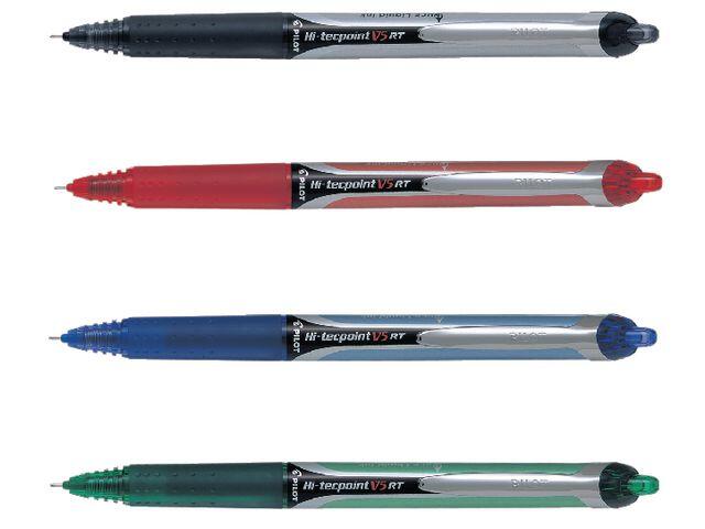 Bläckkulpenna Pilot Hi-Tec V5 RT Röd 0.5mm extra bild 2