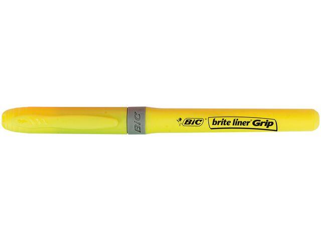 Överstrykningspenna Bic Grip Gul extra bild 2