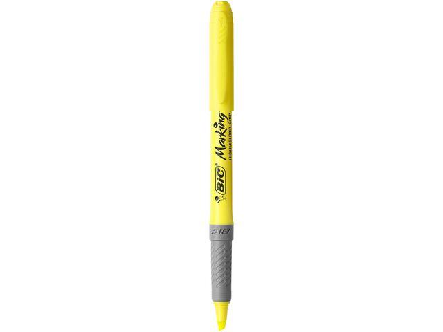 Överstrykningspenna Bic Grip Gul extra bild 5