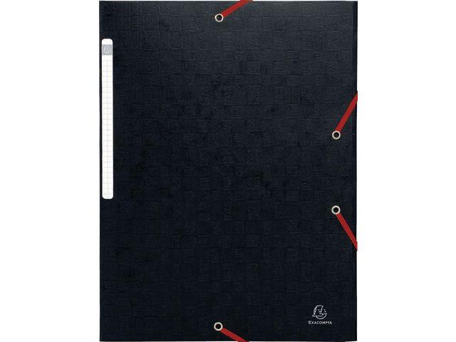 Gummibandsmapp Exacompta 3-Klaff Svart A4 600g extra bild 3