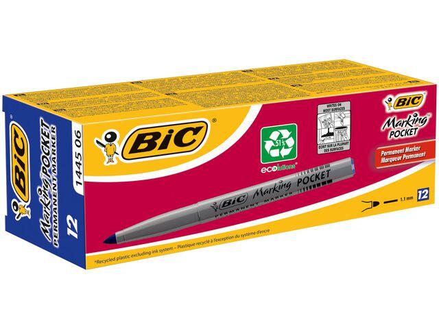 Märkpenna Bic Marking 1445 Pocket Blå extra bild 3