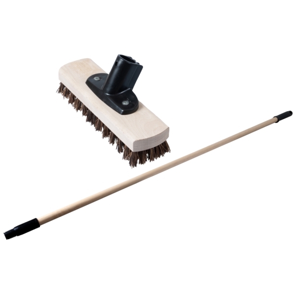 Terrassborste Mäster med Skaft Tysk 28cm
