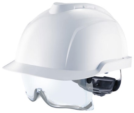 Skyddshjälm Oventilerad MSA V-Gard 930 Rattjustering Vit