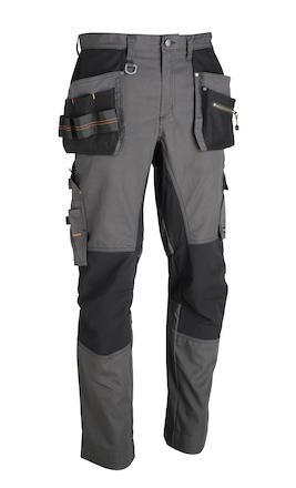 Midjebyxa Worker Worksafe Stretch Pant Grå/Svart 116