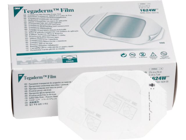 Filmförband Tegaderm 1624W 6x7cm 100st