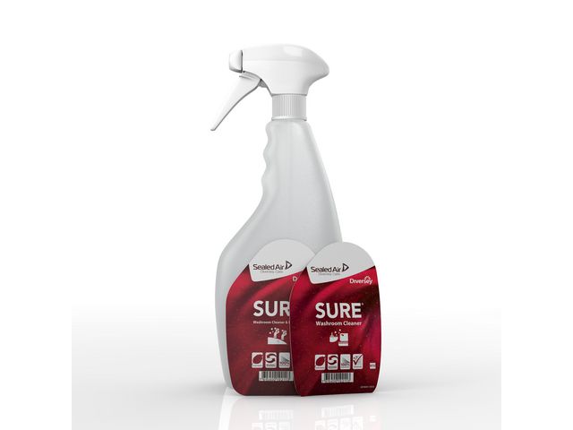 Sprayflaskor Diversey för Sure tom 750ml