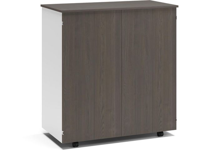 Arbetsplats Lanab Design Cubic Vit/Mörk Ask