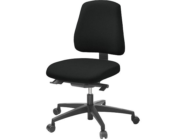 Kontorsstol Lanab Design LD6330 utan Armstöd Svart