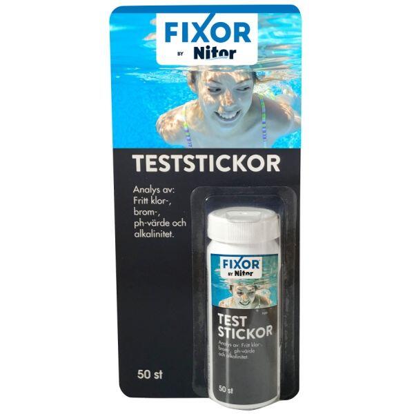 Teststickor Fixor by Nitor Klor-Brom-pH för Pool 50st