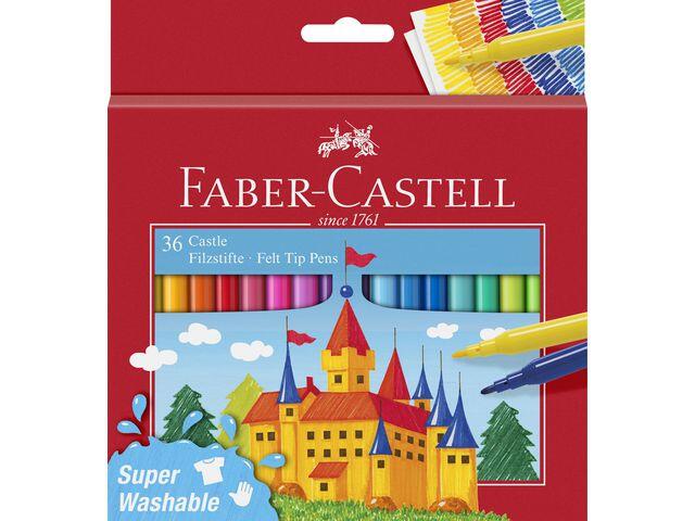 Fiberpenna Faber Castell Barn Sorterade Färger 36st