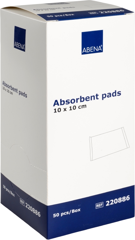 Absorberande Förband Abena Vit 10x10cm 50st