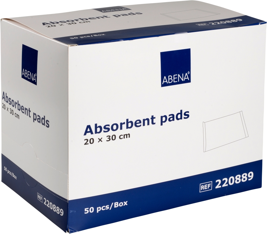 Absorberande Förband Abena Vit 20x30cm 50st